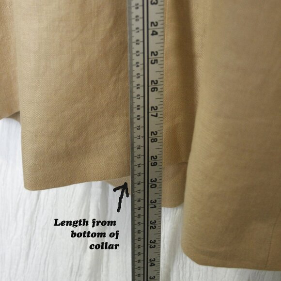 Talbots Linen Beige Blazer 16W New - Picture 4 of 6